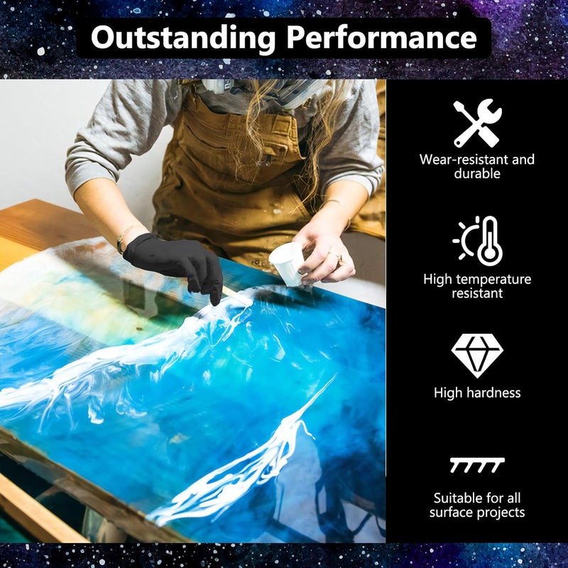 KISREL Epoxy Resin 82OZ - Crystal Clear Epoxy Resin Kit - No Yellowing No Bubble Art Resina Casting for Art Crafts, Jewelry Making, Wood & Molds(41OZ x 2) - Image 4